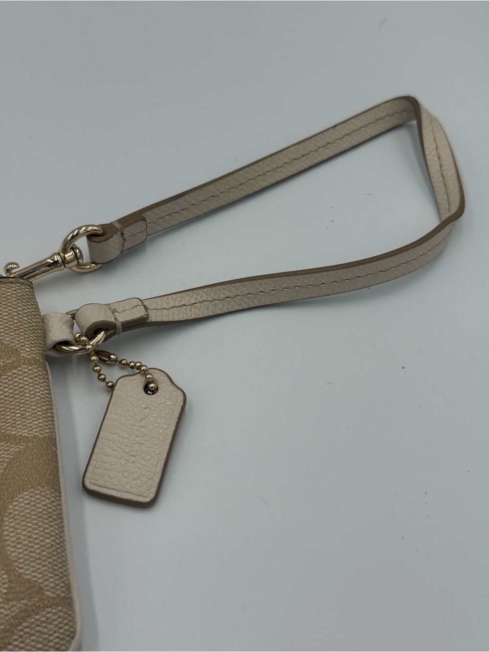 Coach monogram legacy stripe wristlet - Picture 2 of 6